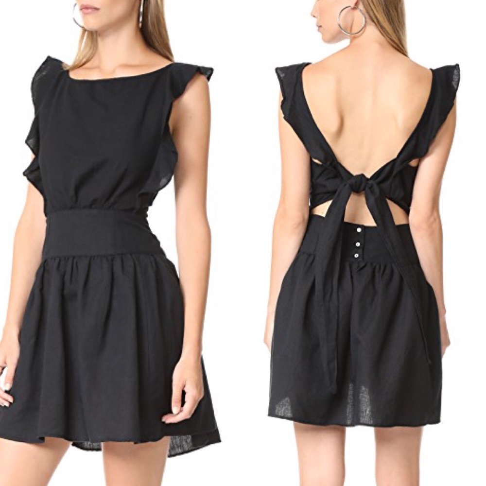 FREE PEOPLE ERIN RUFFLE MINIDRESS SZ M